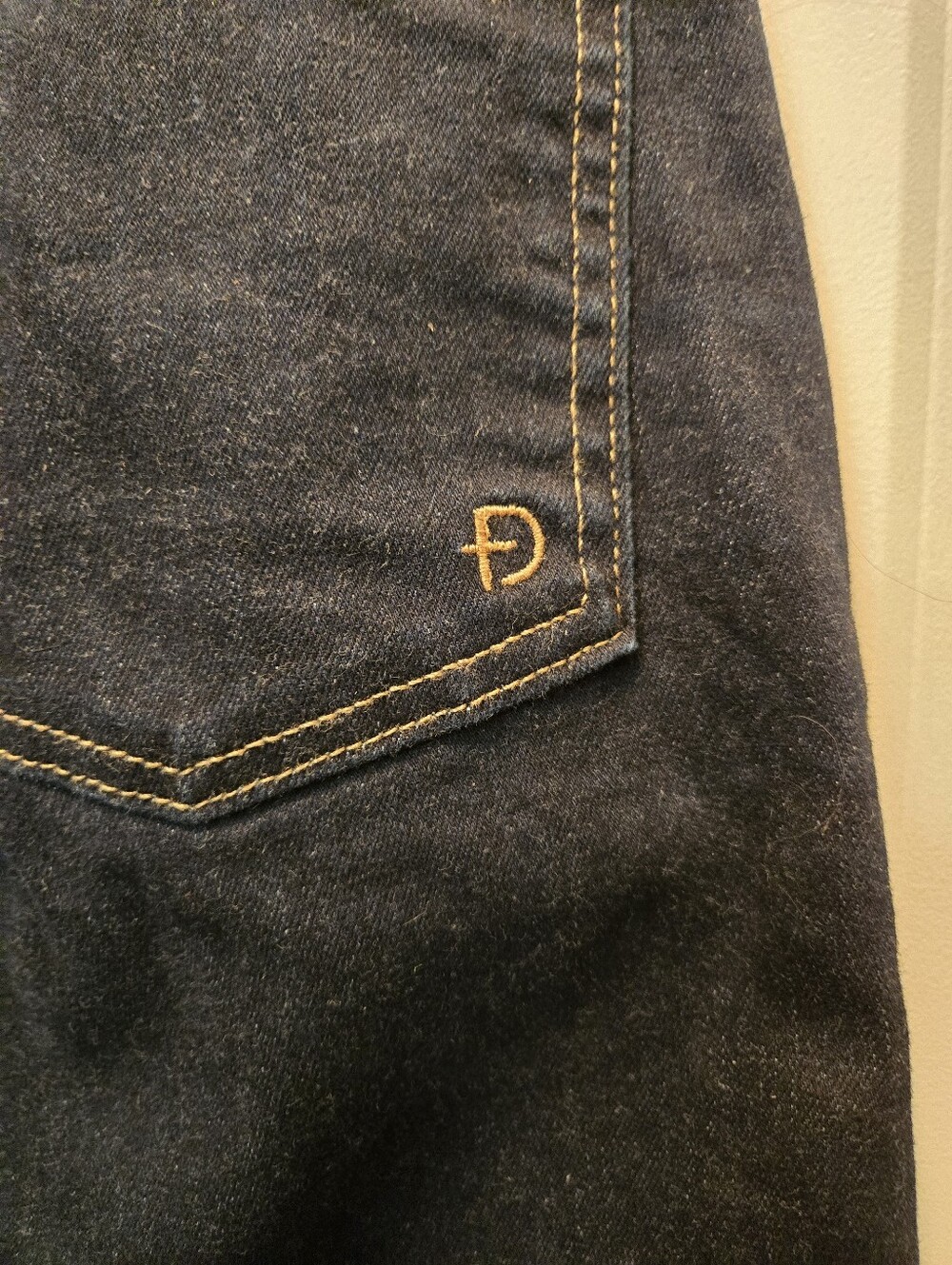 Fidelity Dark Blue Women’s Katie Trouser High Classic Flare Denim Jeans